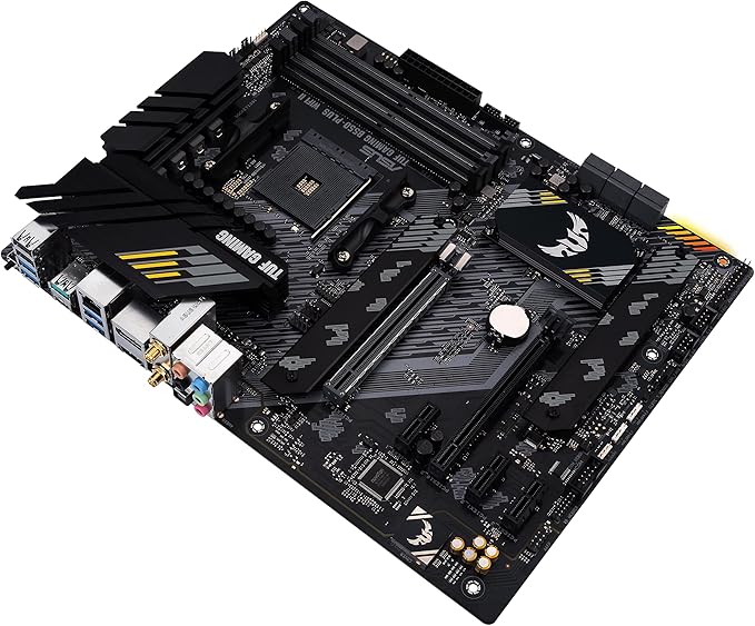 ASUS TUF Gaming B550-PLUS WiFi II AMD AM4 (3rd Gen Ryzen™) ATX Gaming Motherboard (PCIe 4.0, WiFi 6, 2.5Gb LAN, BIOS Flashback, USB 3.2 Gen 2, Addressable Gen 2 RGB Header and Aura Sync)