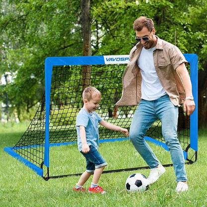 Kids Soccer Goals for Backyard Set - 2 of 4' x 3' Portable Soccer Goal Training Equipment, Pop Up Toddler Soccer Net with Soccer Ball, Soccer Set for Kids and Youth Outdoor Games, Sports, Play