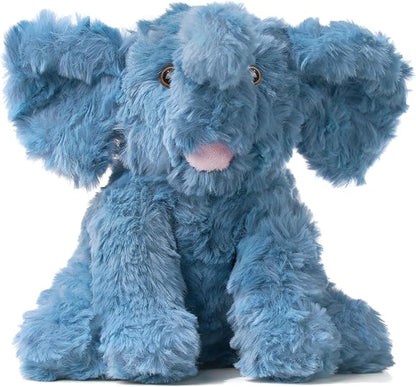 Hopearl Adorable Plush Calf Elephant Toy Floppy Elephish Ultra Soft Haggable Stuffed Animal Holiday Birthday Gift for Boys Girls Kids Toddlers, Blue, 9''