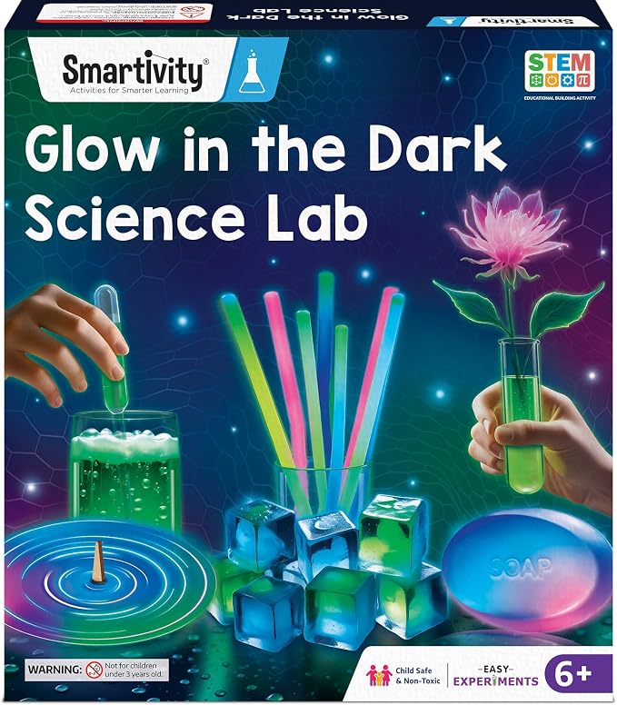 Smartivity Glow Magic Science Kit for Kids Ages 6-7-8-9-10-11-12 Years | 20 Amazing Science Experiments I Birthday Gifts for Boys & Girls | STEM Kit Toy for 6-12 Years Old