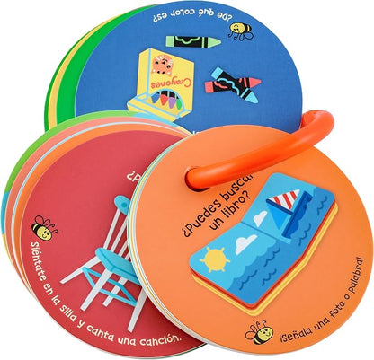 MOLLYBEE KIDS Toddler Scavenger Hunt Cards at Home (Spanish Edition) Tarjetas de busqueda de Tesoro para ninos pequenos En Casa