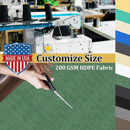 Shade&Beyond Customized Size 90% Sun Shade Cloth with Grommets, 9' X 12' Pergola Shade Cover Canopy, Mesh Tarp Sun Screens for Patio, Outdoor, Garden, Backyard GN01, Green