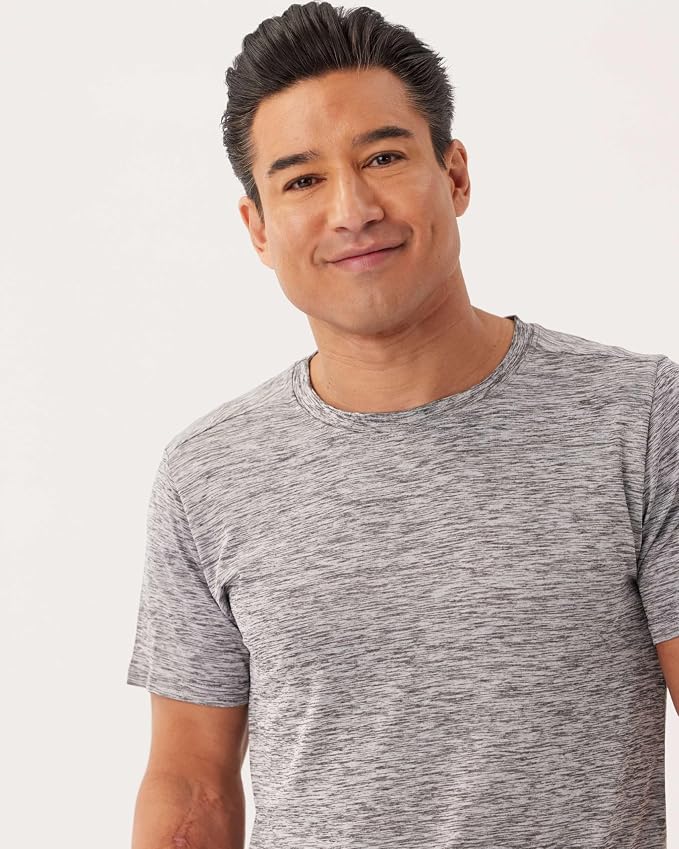 5 Pack Men's Dry Fit Short Sleeve T-Shirt Gym Workout Athletic Running Tee | Cooling, Moisture-Wicking, Crew Neck, Quick-Dry, Breathable, Active, Exercise, Fitness, Basketball, Cycling, Hiking, Tennis