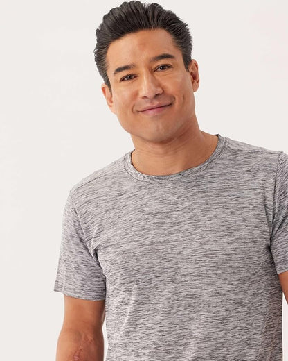 5 Pack Men's Dry Fit Short Sleeve T-Shirt Gym Workout Athletic Running Tee | Cooling, Moisture-Wicking, Crew Neck, Quick-Dry, Breathable, Active, Exercise, Fitness, Basketball, Cycling, Hiking, Tennis
