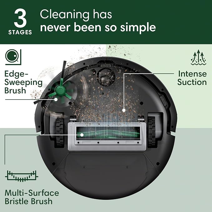 iRobot Roomba 105 Vac Robot Vacuum with AutoEmpty Dock - Self-Empties for 75 Days, Easy to use, Intense Power-Lifting Suction, LiDAR Navigation, Multi-Surface Cleaning, Cleans in Neat Rows | Autoempty Dock Up to 75 Days, Clearview Lidar Mapping, WI-FI ...
