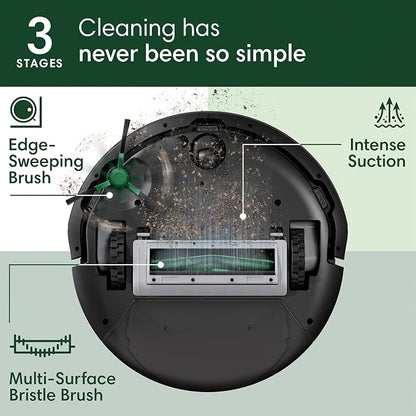iRobot Roomba 105 Vac Robot Vacuum with AutoEmpty Dock - Self-Empties for 75 Days, Easy to use, Intense Power-Lifting Suction, LiDAR Navigation, Multi-Surface Cleaning, Cleans in Neat Rows | Autoempty Dock Up to 75 Days, Clearview Lidar Mapping, WI-FI ...