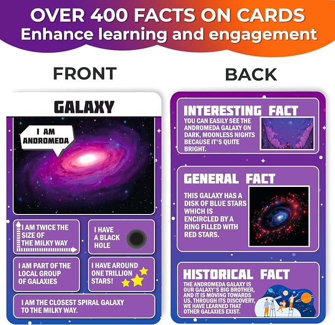 QUOKKA Solar System Puzzles for Kids Ages 4-6 - 70 Pcs Fun Kids Puzzles Ages 5-8 Preschool Floor Activities - Includes 50 Cards with 400+ Space Facts- Planet-Shaped Jigsaw Puzzle Gift for Girls Boys