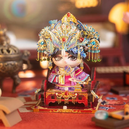 MU 3D Metal Puzzles for Adult Building TV Series Empresses in the Palace Consort Hua Kitty, Cat Themed Metal Models Kits Miniature, Assembling DIY Sets Home Desk Decor