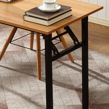 Computer Desk,47" Modern Simple Style Folding Tables,Home Office Writing Desk, Space Saving Foldable Table, No Install Needed