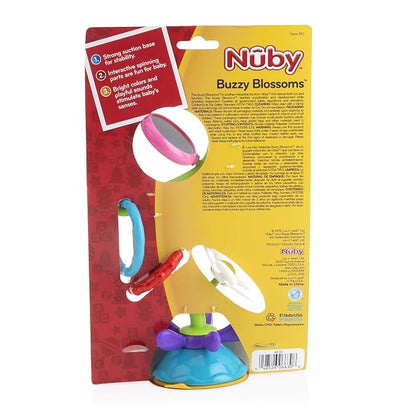 Nuby Buzzy Blossoms with Suction Base High Chair Interactive Toy for Early Development
