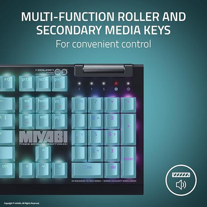 Razer BlackWidow V4 X Mechanical Gaming Keyboard, Zenless Zone Zero Edition | Green Switches Tactile & Clicky, 6 Macro Keys, Chroma RGB, Doubleshot ABS Keycaps, Sound Dampening & Stabilizers