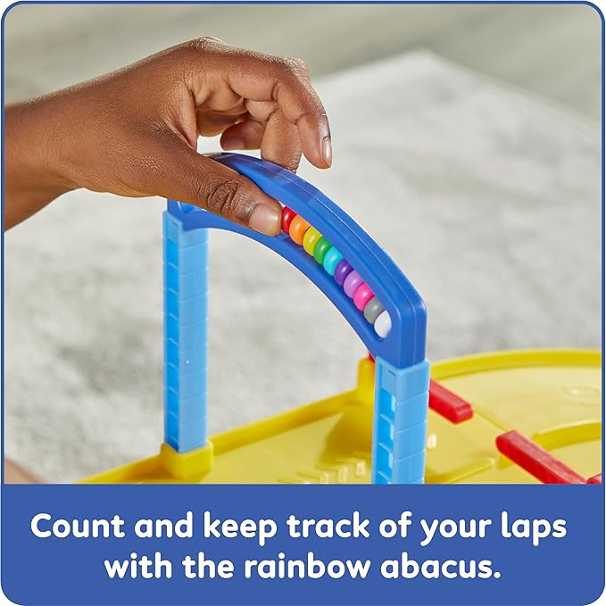 hand2mind Counting Car Garage, Race Car Track, Toy Vehicle Playsets, Parking Garage, Pretend Play Sets for Preschoolers, Preschool Math Learning Activities, Numbers for Toddlers, Kids Birthday Gifts