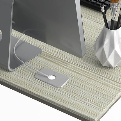 SHW Mission 55 x 60 L-Shape Home Office Computer Desk, Maple | Reversible Desktop Design