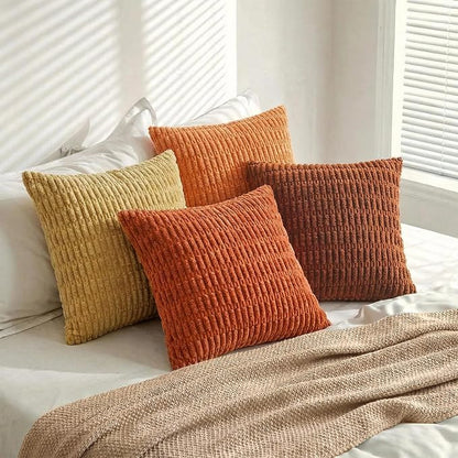 Fancy Homi 4 Packs Decorative Throw Pillow Covers for Living Room Couch Bed, Modern Farmhouse Boho Home Décor Accent Cushion Case, 22" x 22", Burnt Orange Series