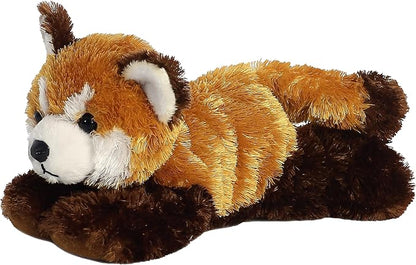 Aurora® Adorable Mini Flopsie™ Red Panda Stuffed Animal - Mini Companions Ready for Playful Adventures - for Kids All Ages, Toddlers, Adults, and Families - Orange 8 Inches