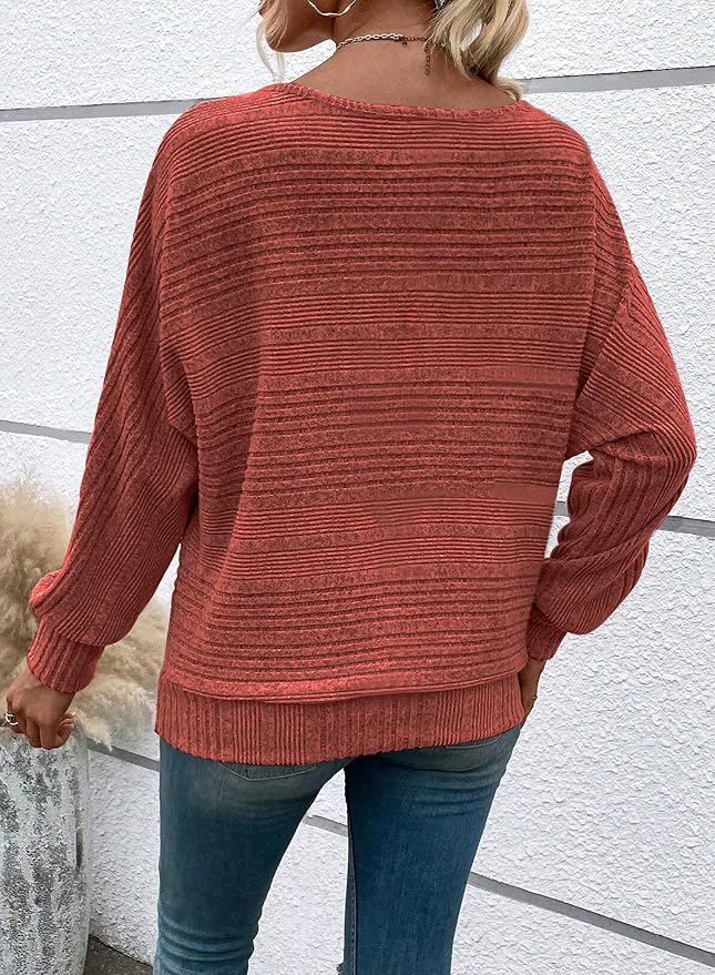 Womens Long Sleeve Shirts Crewneck Tunic Tops Pullover Sweaters Business Casual Blouses Fall Fashion 2026