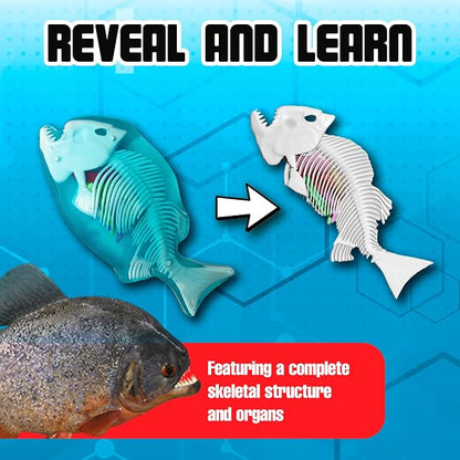 Top Secret Toys Dissect-It Mini Labs Piranha Lab Dissection Kit for Kids, Realistic Synthetic Kids Science Kit - On, Biology and Animal Anatomy, STEM Toy, Ages 6+