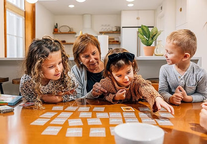 Hoyle 6-in-1 Kids Card Game Pack, 6 Fun Preschool Games in 1: Matching, Memory, Go Fish, Crazy Eights, Old Maid, Slap Jack, Ages 3+