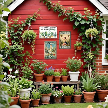 Garden Metal Tin, Yes I Do Need All These Plants Sign | Funny Wall Art for Outside Porch Yard Patio Garden Wall Decor,Plant Themed Gifts for Gardening Lovers