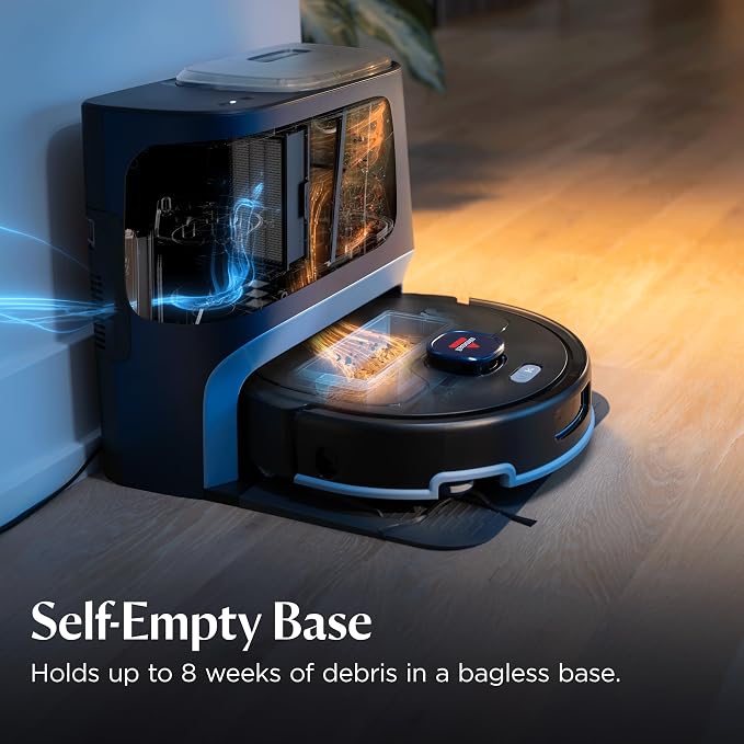 Bissell FlexClean FurForce Robot Vac & Mop, LiDAR Navigation, HEPA, 4270L | 2X stronger suction; NeverTangle brush roll; 180-min runtime; 60-day self-empty base; deep carpet clean