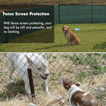 UPGRADE Privacy Fence Screen 3'x23' Dark Green Outdoor 90% Visibility Blockage 170 GSM Mesh Shade Cover Panels for Backyard,Balcony,Home Decoration with Zip Ties,Customized Avaliable