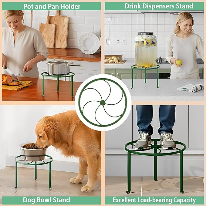 5-Pack Metal Plant Stand Heavy Duty Flower Pot Stands for Multiple Plant, Anti-Rust Flower Pot Stand Round Plant Holder for Room Indoor/Outdoor,Gardens