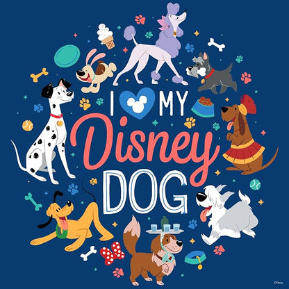 CEACO Disney Cats & Dogs Puzzle - I Love My Disney Dog, 200 Pieces, 15 x 15 in - Jigsaw Challenge for Game Nights - Relaxing Activities for Seniors & Adults - 200-Piece Puzzle Gift for Adults