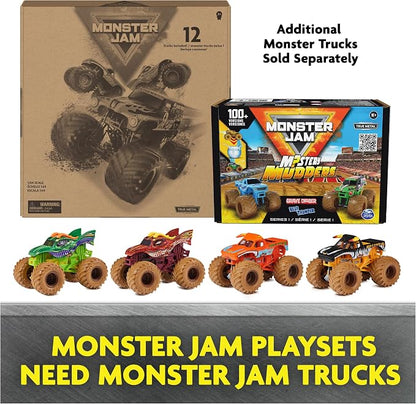 Monster Jam, Official 12-Pack of 1:64 Scale Die-Cast Monster Trucks for Boys and Girls, Kids Toys for Ages 4 and Up, Amazon Exclusive