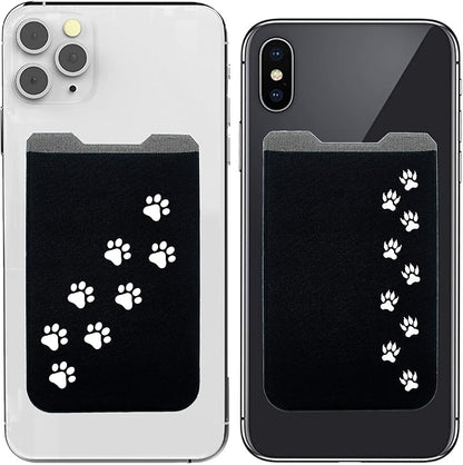 Phone Wallet - Adhesive Card Holder - Cell Phone Pouch - Stick on Lycra Pocket by Gecko - Carry Credit Cards and Cash