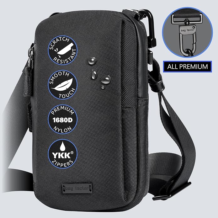 Cell Phone Crossbody Sling Bag EDC – RFID Small Shoulder Bag with Urban Tech Aesthetic