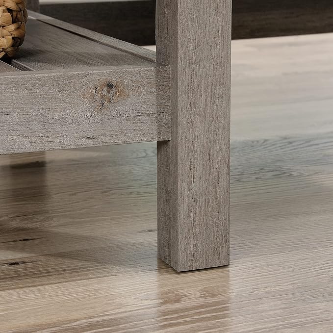 Sauder Cottage Road L-Desk, L: 65.12" x W: 58.66" x H: 29.76", Mystic Oak finish