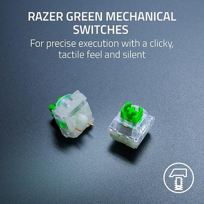 Razer BlackWidow V4 X Mechanical Gaming Keyboard, Zenless Zone Zero Edition | Green Switches Tactile & Clicky, 6 Macro Keys, Chroma RGB, Doubleshot ABS Keycaps, Sound Dampening & Stabilizers