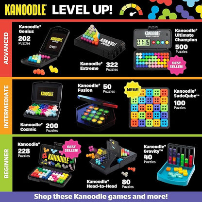Educational Insights Kanoodle Gravity - 3D Brain Teaser Puzzles for Kids, Spatial Puzzle Games for Adults, Teens and Kids, Problem Solving Toys and Logic Puzzles, Single Player Games