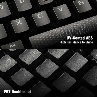 ASUS ROG Strix Scope II X Wired USB Mechanical Gaming Keyboard – 100% Full-Size, Hot Swappable Pre-lubed ROG NX Snow V2 Linear Switches, PBT Keycaps, RGB, PC/Mac Support - Black