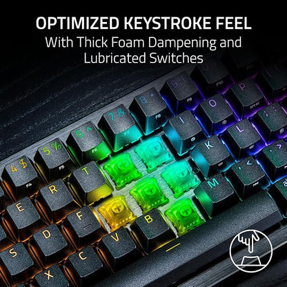 Razer Huntsman V3 HE Magnetic Mini 65% 8KHz Wired Gaming Keyboard | Hall Effect Magnetic Switches, 8000 Hz Polling, Razer Snap Flex,Razer Snap Tap, Rapid Trigger, Adjustable Actuation