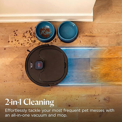 Bissell FlexClean FurForce Robot Vac & Mop, LiDAR Navigation, HEPA, 4270L | 2X stronger suction; NeverTangle brush roll; 180-min runtime; 60-day self-empty base; deep carpet clean