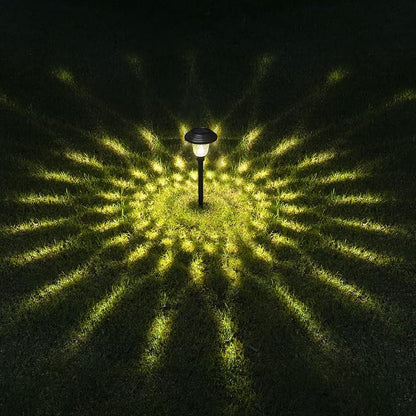 GIGALUMI 8 Pack Solar Pathway Lights, Solar Garden Lights Outdoor Warm White, Waterproof Led Path Lights for Yard, Patio, Landscape, Walkway (Black)