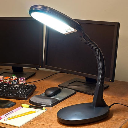 Lavish Home 72-0893 Natural Sunlight Desk Lamp with Adjustable Gooseneck Arm - Great for Reading and Crafting