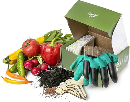 Garden Pack 30 Vegetable Seeds Variety Kit - Over 15000 Seeds for Planting Vegetables & Herbs, Premium Garden Seeds Gift Box, Heirloom & Non-GMO