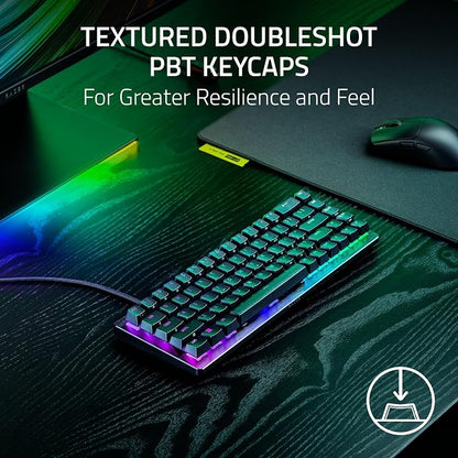 Razer Huntsman V3 HE Magnetic Mini 65% 8KHz Wired Gaming Keyboard | Hall Effect Magnetic Switches, 8000 Hz Polling, Razer Snap Flex,Razer Snap Tap, Rapid Trigger, Adjustable Actuation