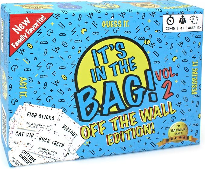 It’s in The Bag! – Party Game Will Have You Laughing Hysterically – Like Charades on Steroids for Family and Adults – Easy to Learn Team Game for Groups (Party Edition)