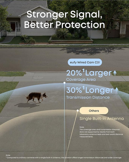 eufy Security Indoor/Outdoor Camera C31(2-Pack), P66, Spotlight-Free Color Night Vision, 360° Coverage View, AutoTracking,Human/Vehicle/Pet/Cry Detection, 24/7 Recording, Black (No Subscription)