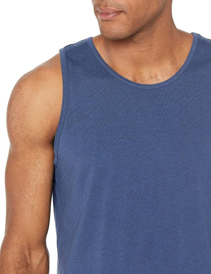 Amazon Essentials Men's Active Quick Dry Tech Stretch Moisture Wicking Lightweight Gym Tank Top