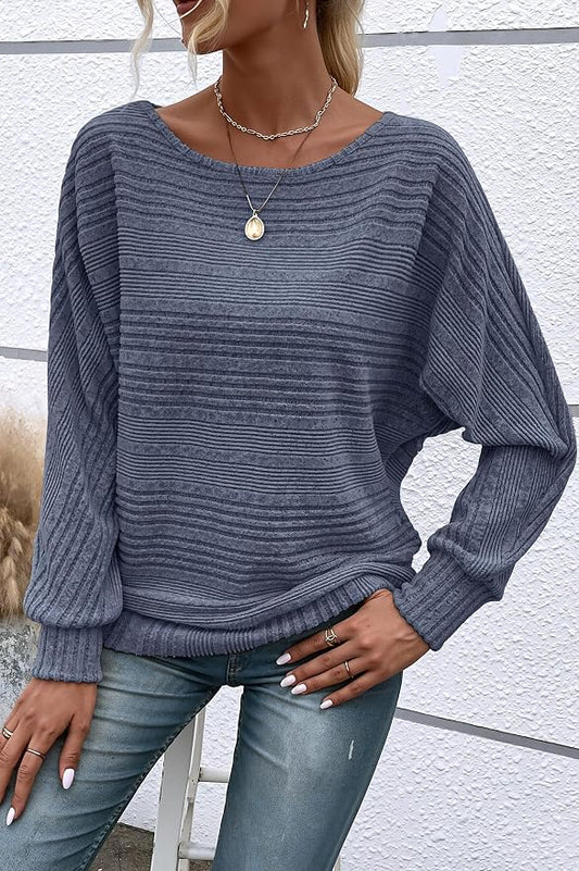 Womens Long Sleeve Shirts Crewneck Tunic Tops Pullover Sweaters Business Casual Blouses Fall Fashion 2026