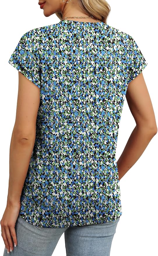 Alaroo Womens Summer Tops Short Sleeve Shirts Crew Neck Tshirt Cute Trendy Tunic Blouses (S-3XL)