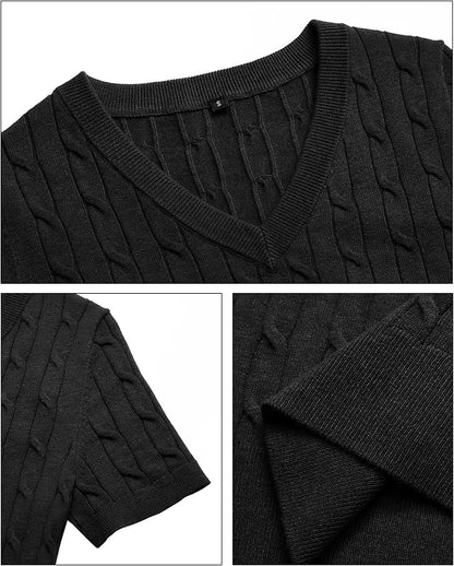 Arach&Cloz Women's Wool Blend Spring Summer Lightweight Business Casual Sweater Tops 2026