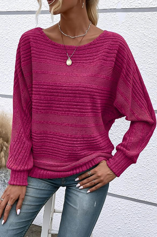 Womens Long Sleeve Shirts Crewneck Tunic Tops Pullover Sweaters Business Casual Blouses Fall Fashion 2026