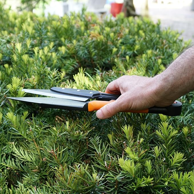 Garden Clippers - Grass Cutter Hand Edging Shears - Straight Yard Scissors for Outdoor Edges, Weeding, or Hedge Shears by Kings County Tools