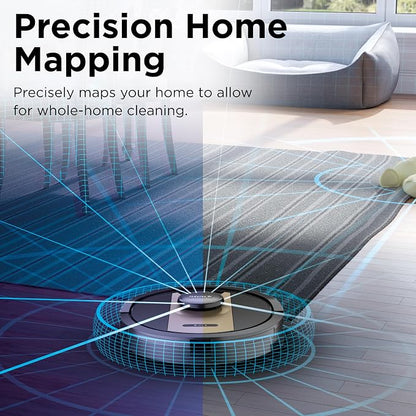 Shark IQ 2-in-1 Robot Vacuum and Mop with Row-by-Row Cleaning, Perfect for Pet Hair, Compatible with Alexa, No Self-Empty Base, Black/Bronze, RV2410WD