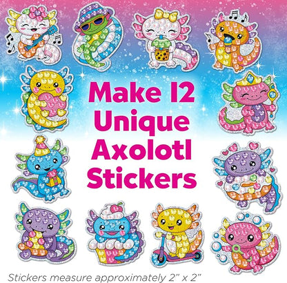 Creativity for Kids Big Gem Diamond Painting Axolotl| Mindful Summer Fun | Great Back to School Activities | Girl Toys and Crafts for Ages 6-8+